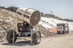 Nebulizzatore in cantiere