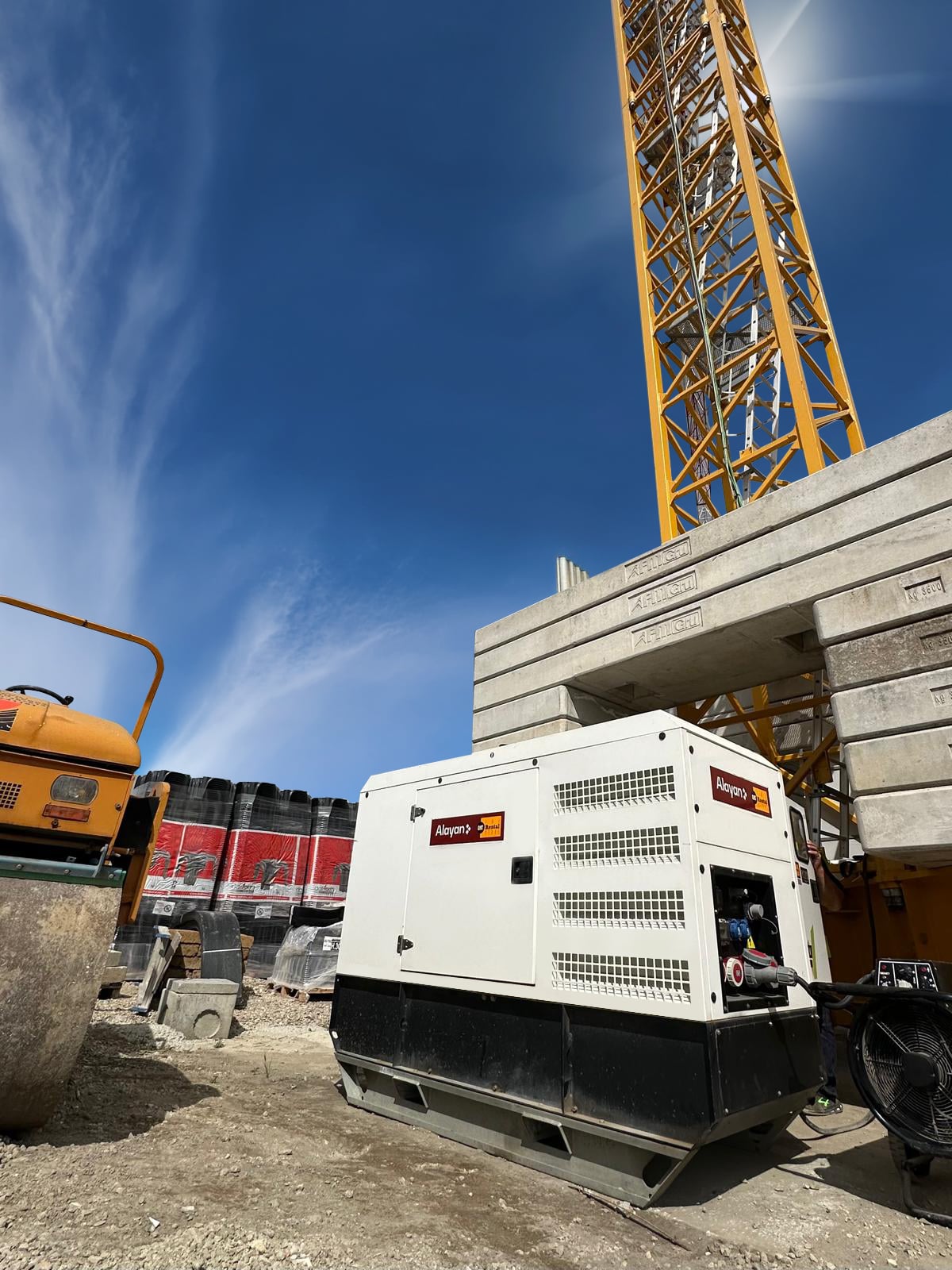 Alayan generator and earthmoving machinery rental Alayan aluguéis